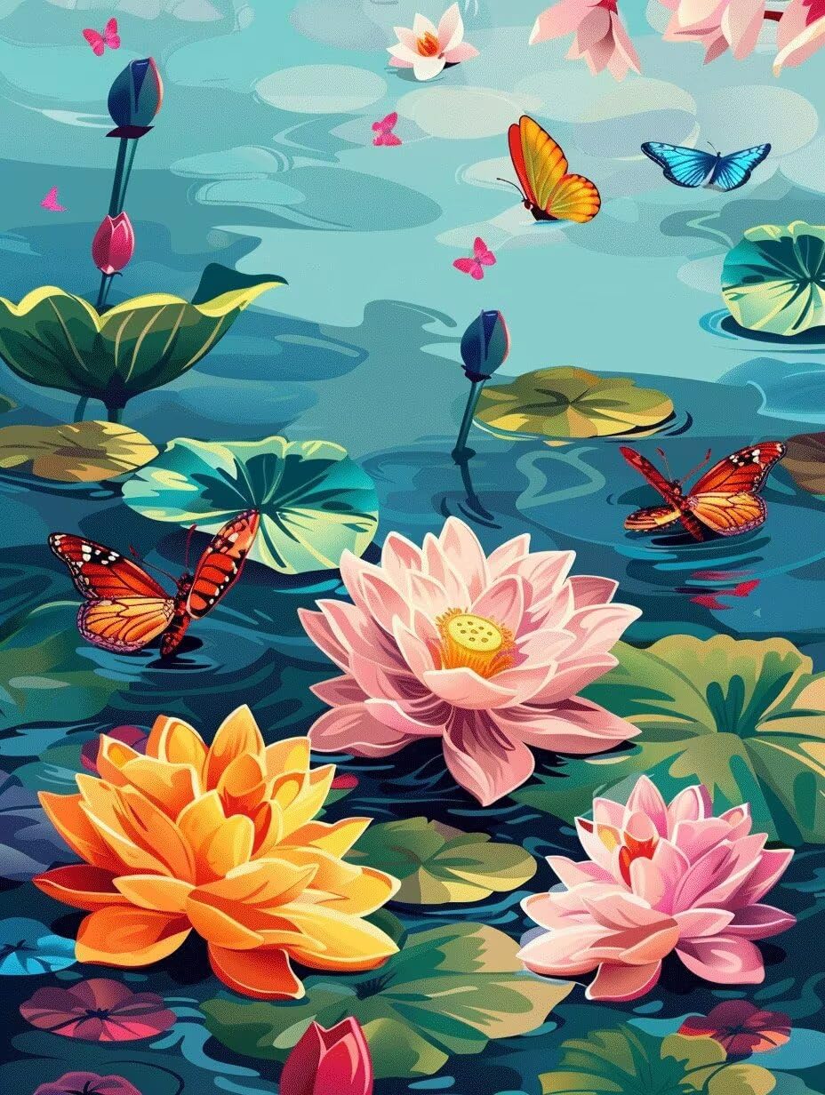 Cuadros Para Pintar por Números Adultos Loto Manualidades DIY Pintura Acrílica 90x120cm 8