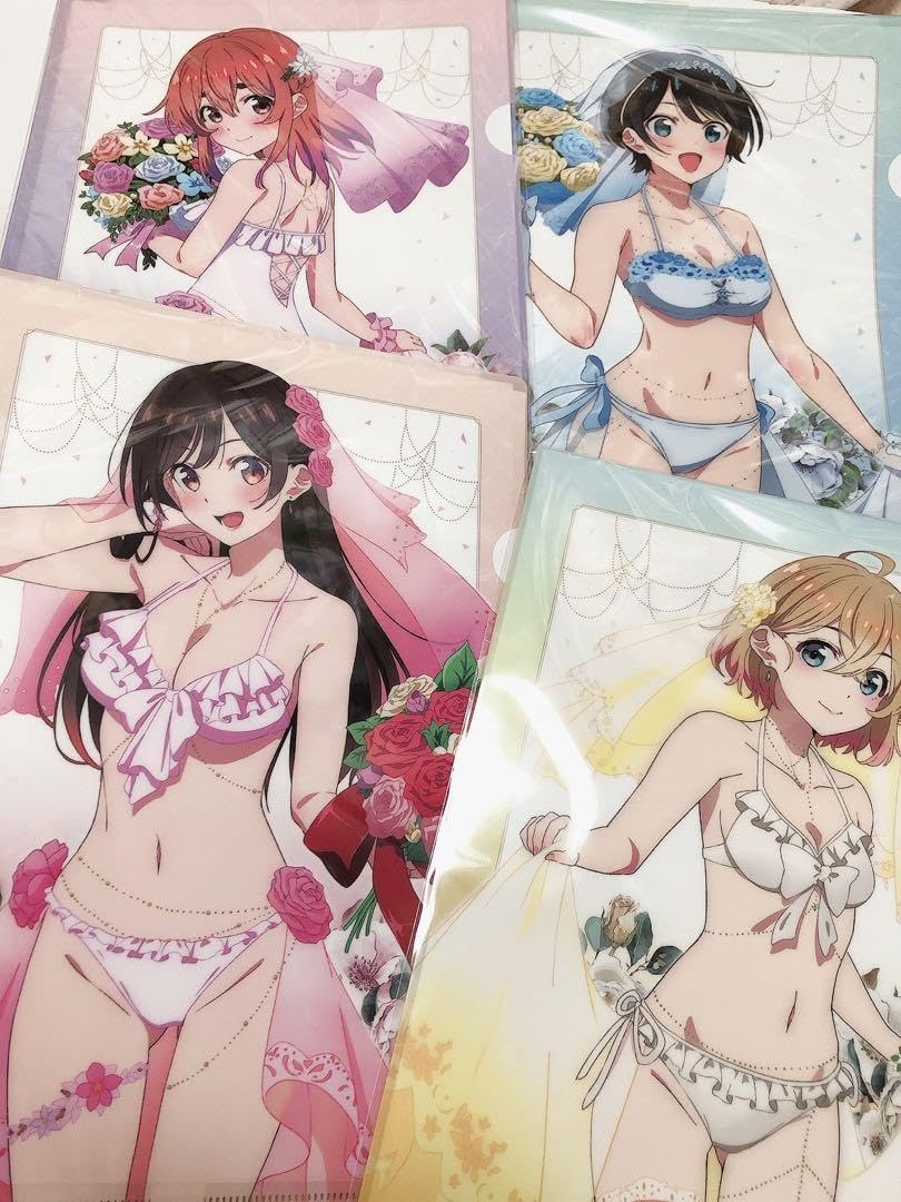 Amazon.co.jp: 4枚セット ウェディング 水着 a4クリアファイル 彼女お