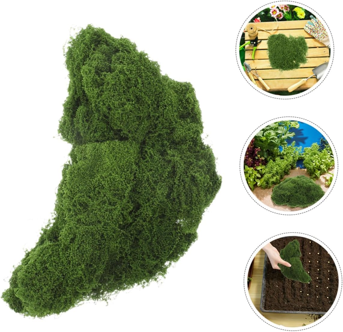 UPKOCH 1bag Realistic Faux Moss Lawn for Crafts Decor Natural Green Balls Simulated