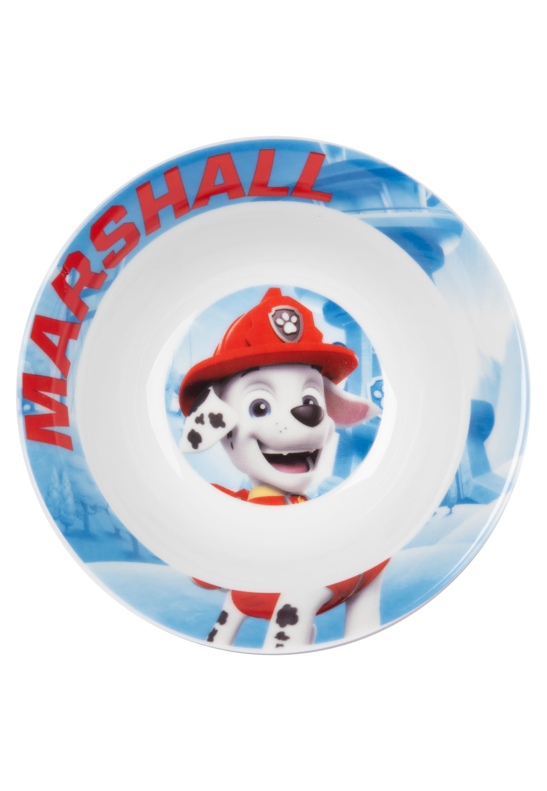 Paw Patrol - Set colazione per bambini, 3 pezzi, piatto in porcellana, ciotola e tazza