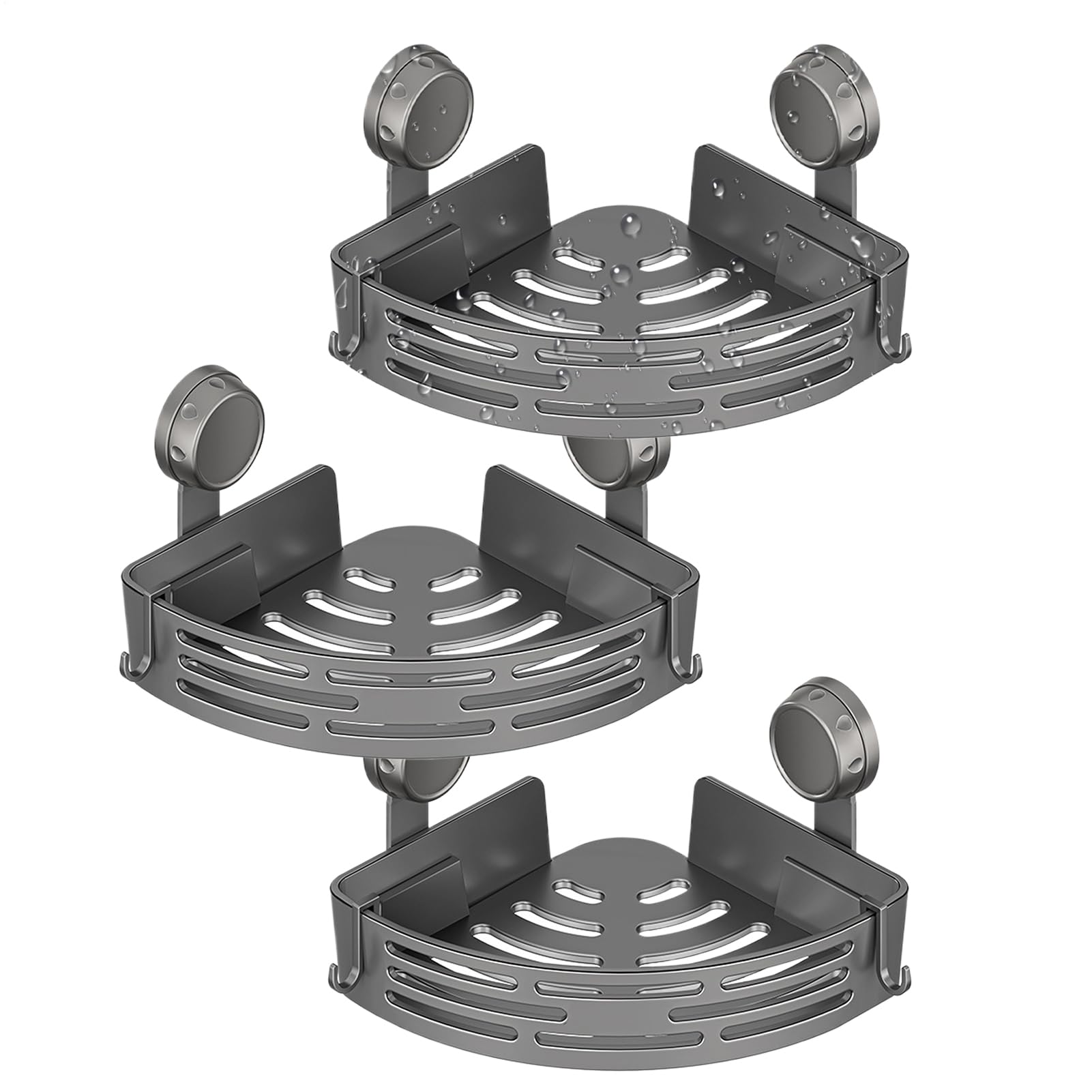 Support à ventouse sans perçage pour organiser vos articles de toilette