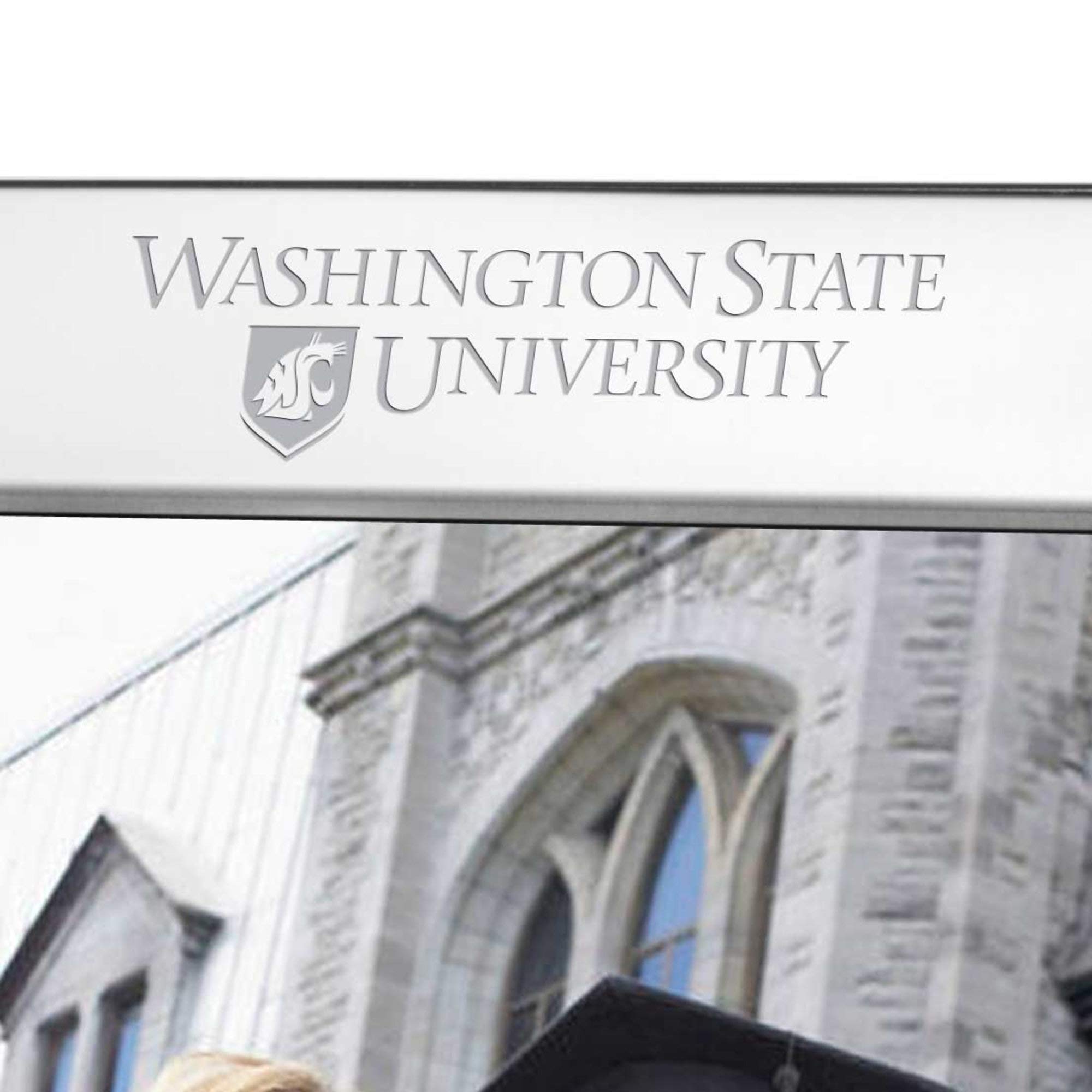 M. LA HART Washington State University Polished Pewter 8x10 Picture Frame