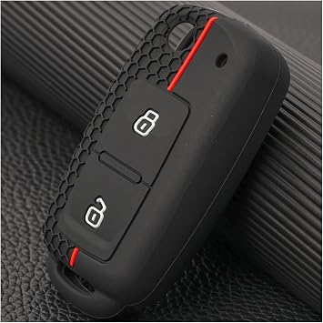 2ボタンカーフリップキーケースカバーホルダー フォルクスワーゲン対応 Amarok Polo Fit ゴルフ4 5 6 MK4 Boraフィット Jetta Altea パサートフォックス用