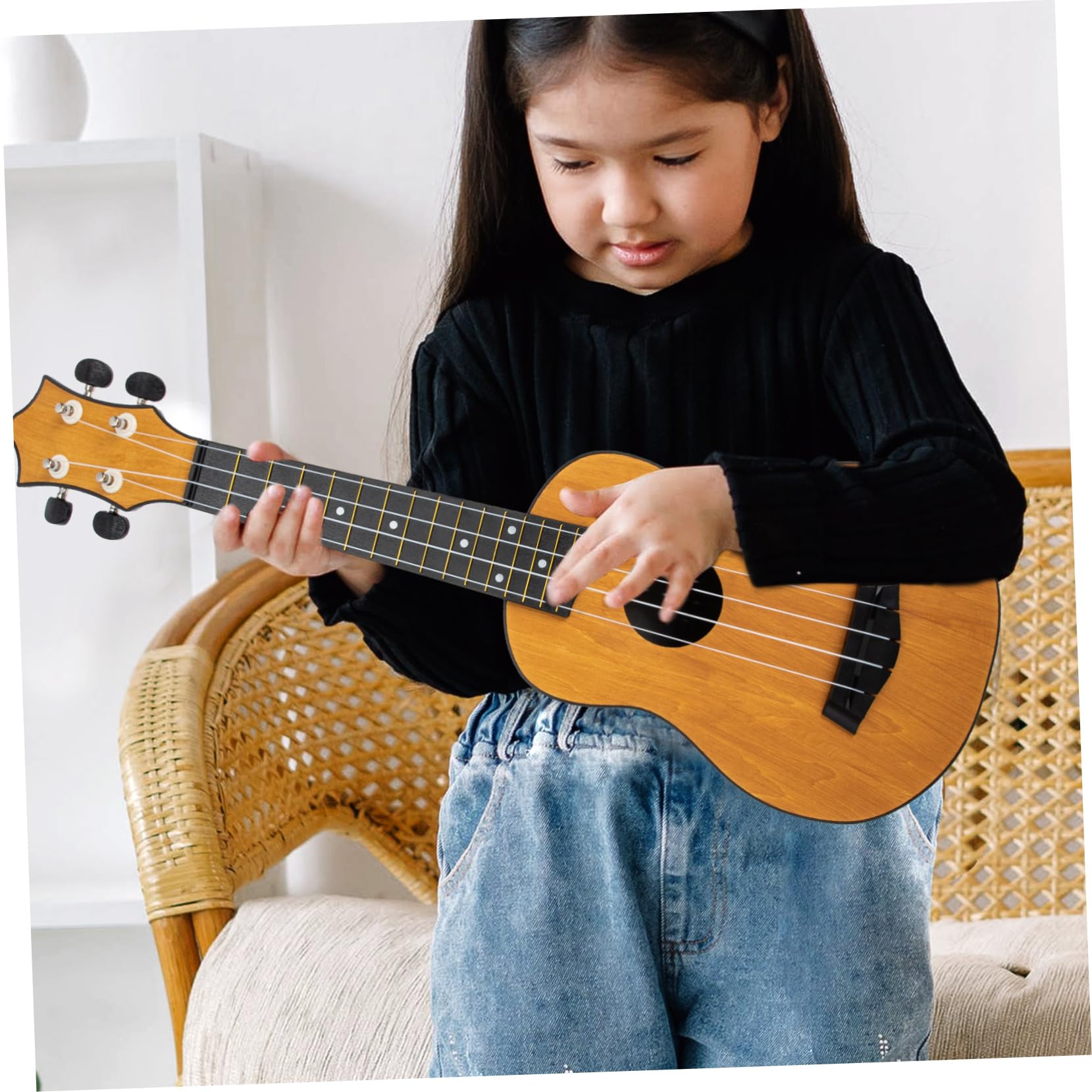 Milisten Holz Ukulele für Anfänger Kinderinstrument Instrumente Musikinstrument für Junge Mädchen Ukulelen für Anfänger