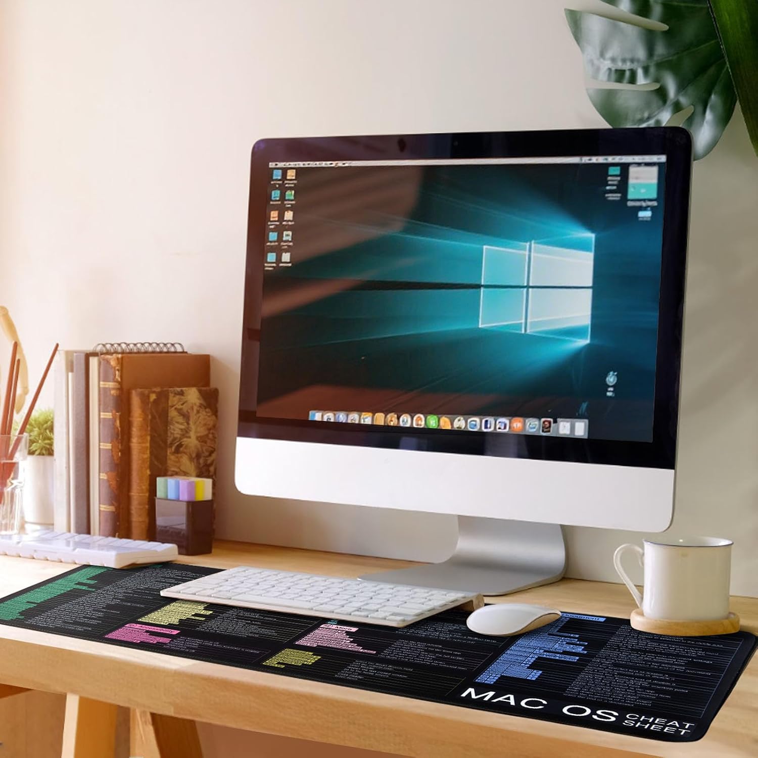 Mac OS Shortcuts Mouse Pad, Large Mousepad for MacBook, Extended Gaming Pad for Mouse and Keyboard, High Definition Printing, Stitching,Washable, Anti Slip (mac) 7 710Q6B8NASL. AC SL1500