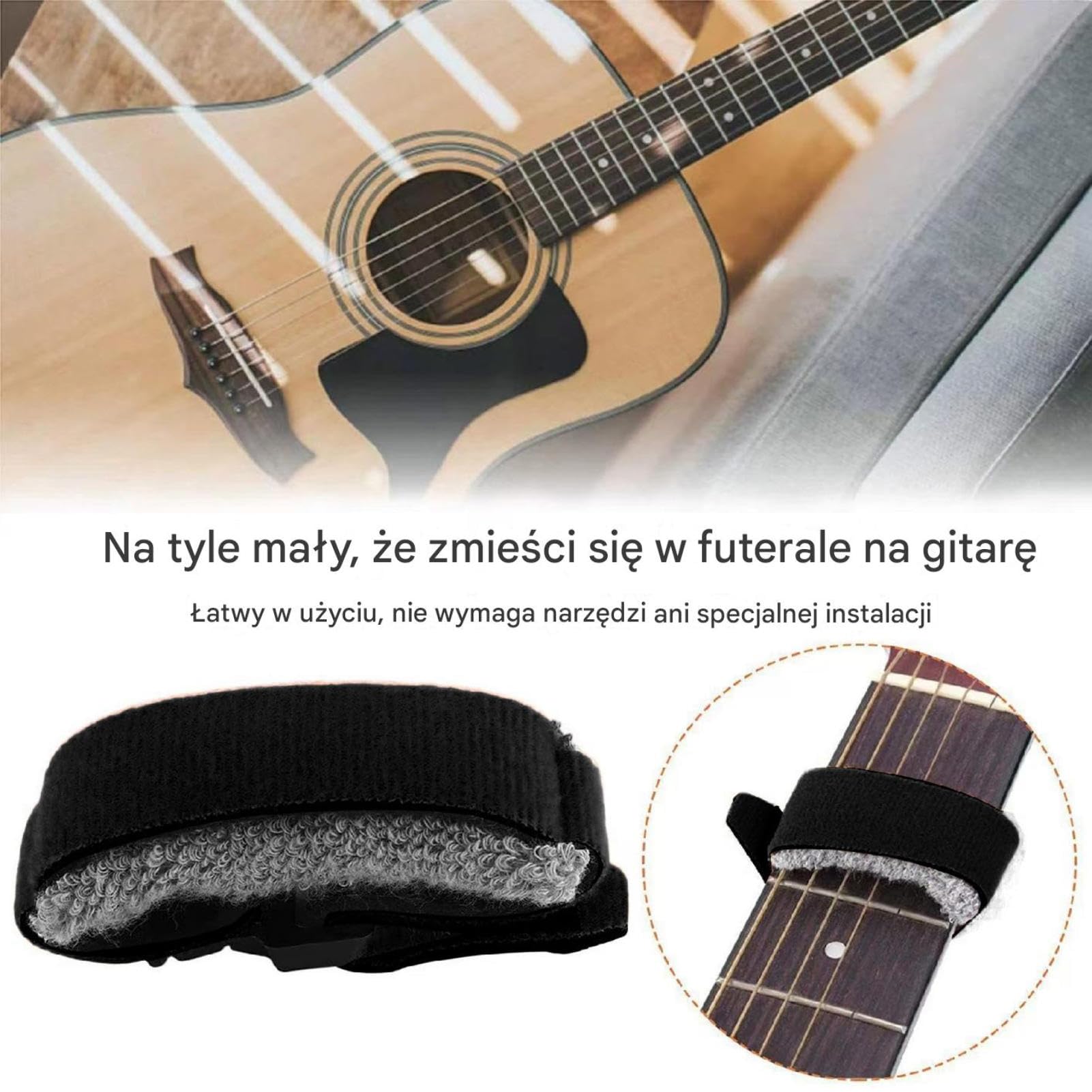 Guitar Fret Wrap, Adjustable Cotton Elastic String Cover Fingerboard Mute Tape Silencer for Bass, Ukulele, Guitar, Musical Instrument Accessories