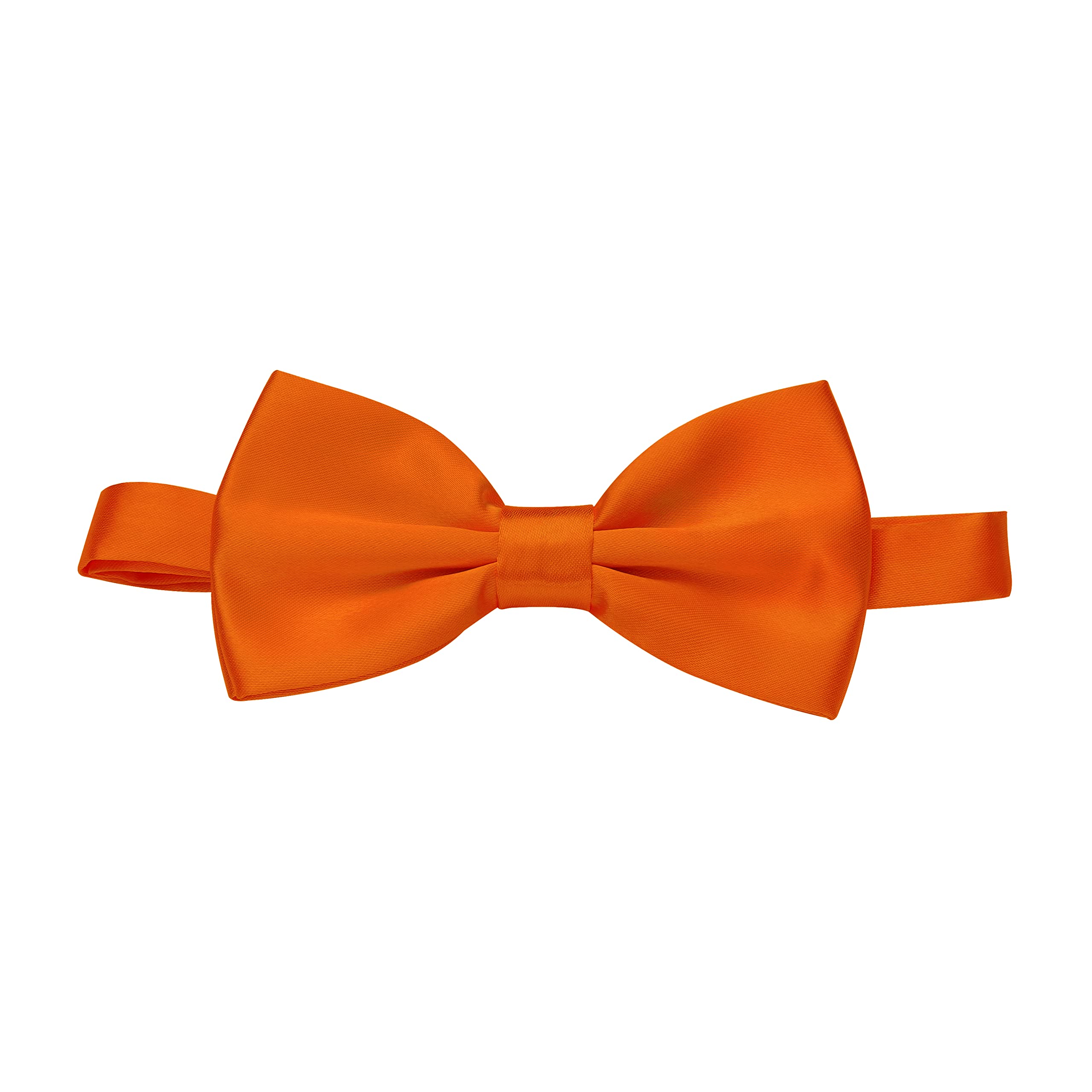 Komonee Pre-Tied Bow Tie Adjustable Neck Formal Party Prom Wedding Bowtie Premium Neon Orange BT29