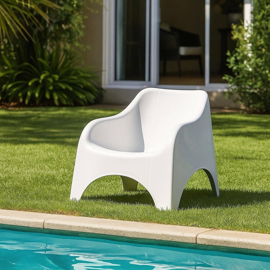 orizzonte Sillón Nuvola de resina blanca
