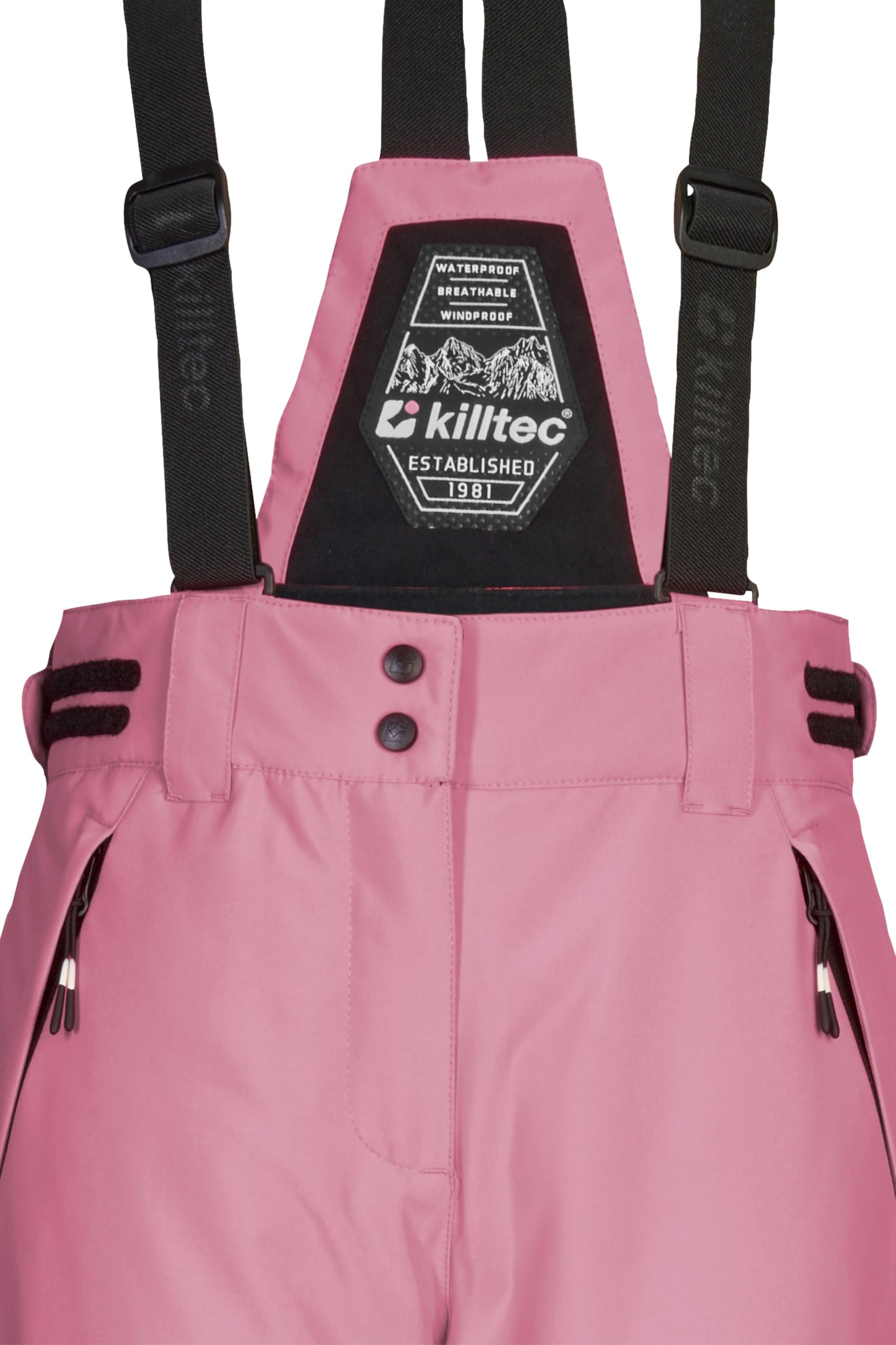 Killtec Ksw 213 Grls Ski Pnts - Pantalones de esquí/Pantalones funcionales con Peto Desmontable, protección de los Bordes y protección contra la Nieve Niñas