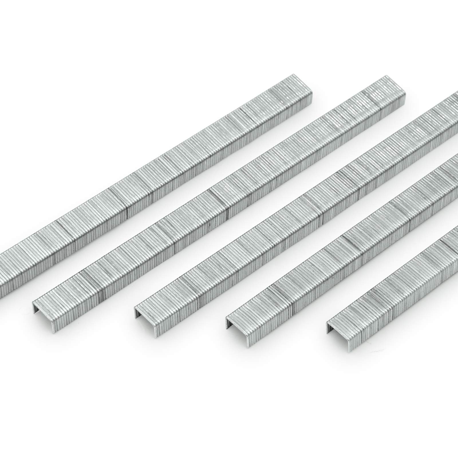 20 cajas – 22GA 71 Series grapas galvanizadas para tapicería de 3/8 pulgadas, corona de 1/4 pulgadas de longitud de la pierna grapas de alambre fino para grapadora neumática de tapicería, pistola de