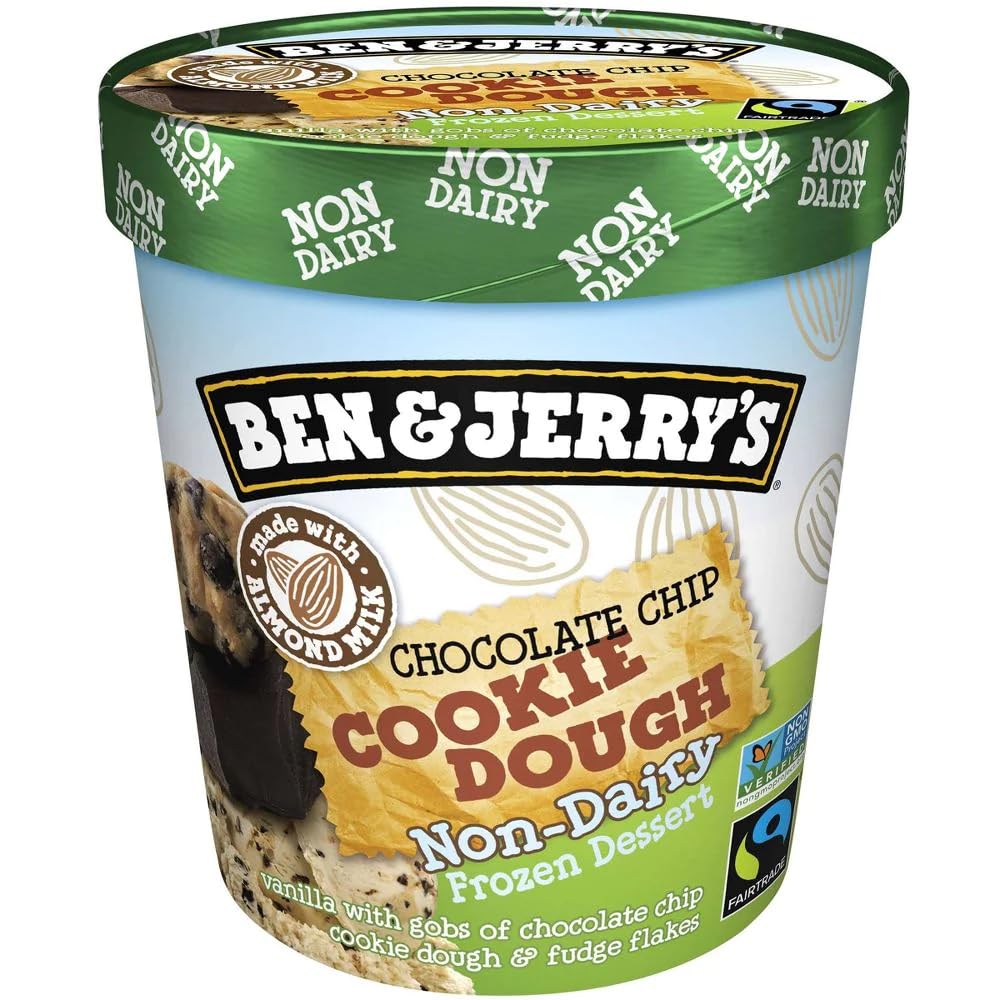 Ben & Jerry's, Frozen, Ice Cream Non Dairy Chocolate Chip Cookie Dough, 16 Ounce