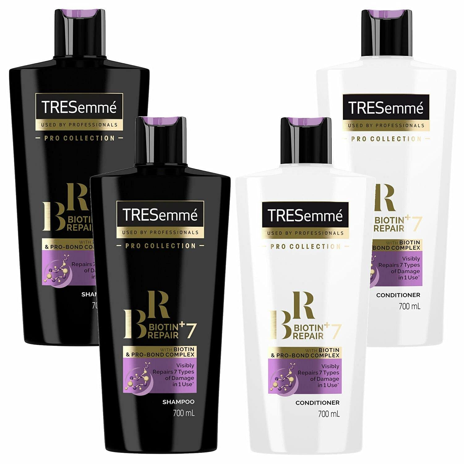 TRESemmé2 Packs of Biotin Repair+7 Shampoo and Conditioner with Biotin and Probind Complex, 700ml