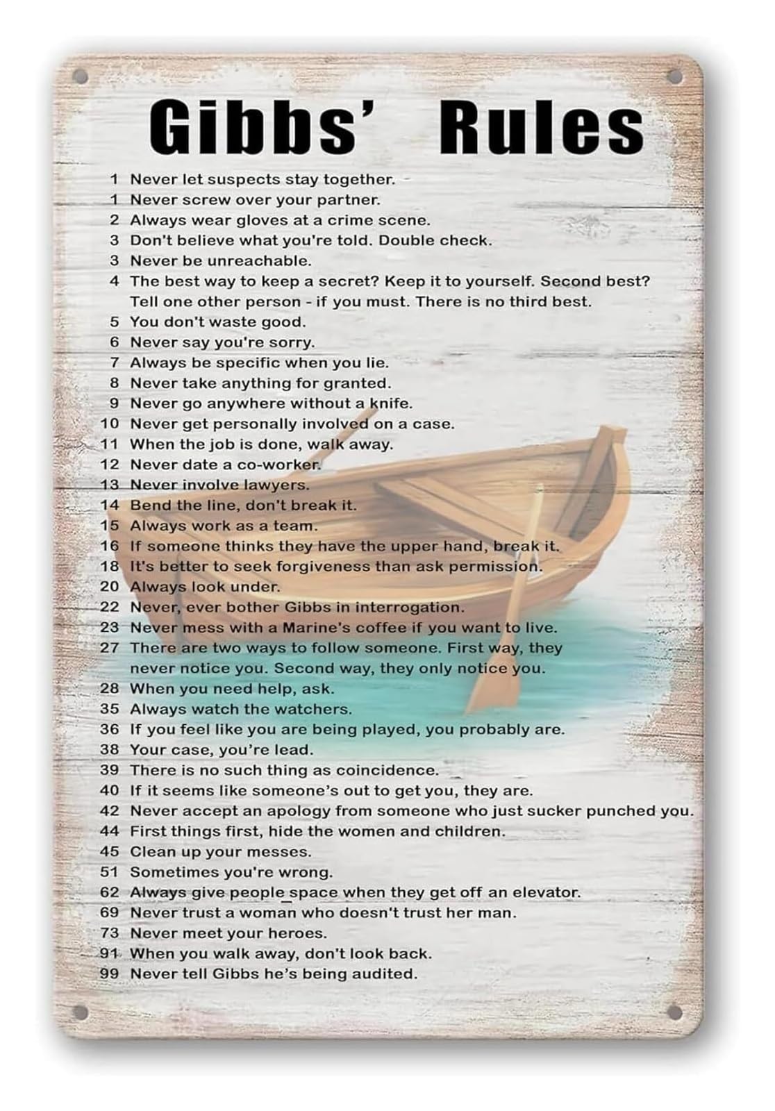 MQXFCZUX Vintage Rules of Conduct Metal Tin Sign Inspirational Quote Wall Decor for Home Office Garage 8 X 12 inch