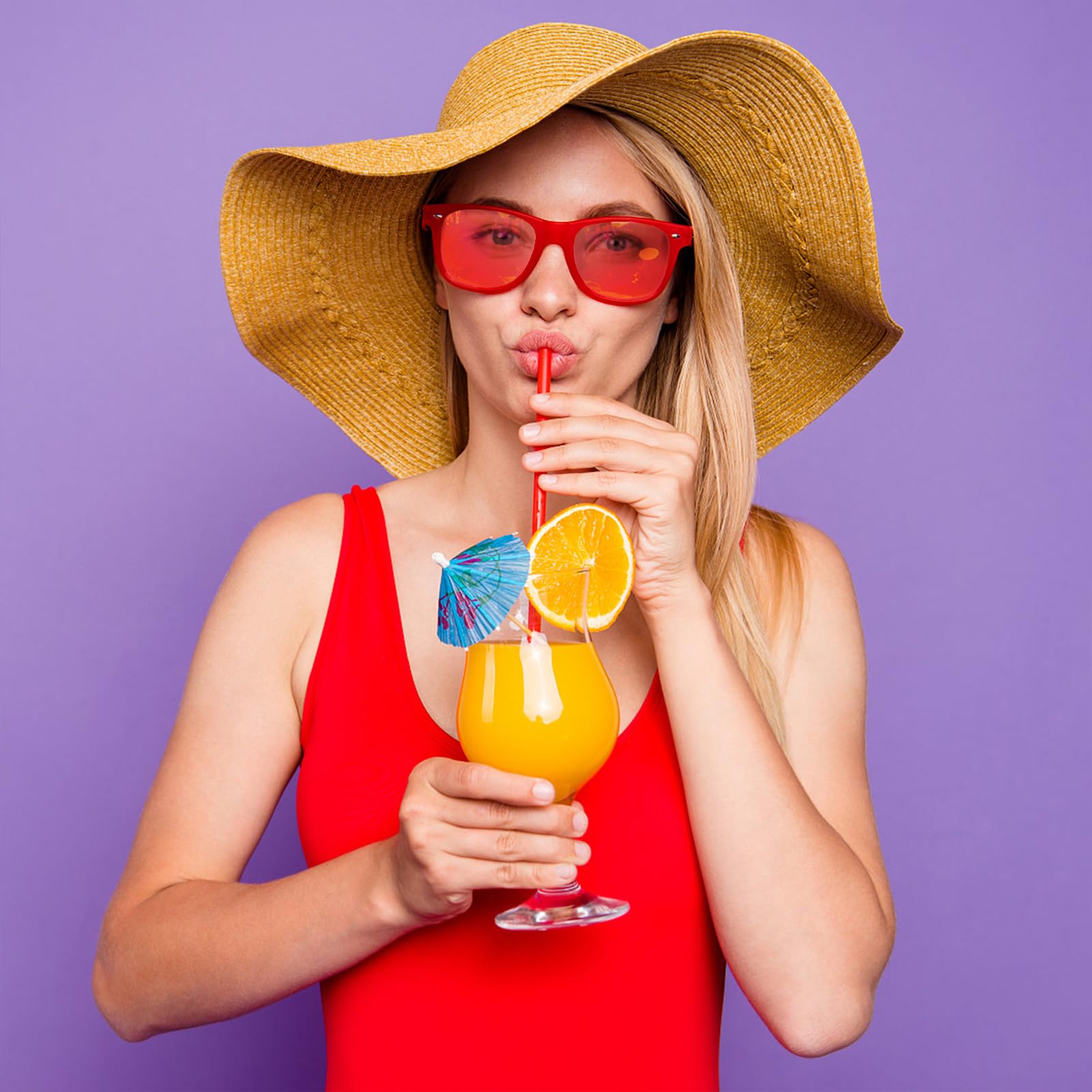Lot de 12 paires de lunettes de soleil colorées fluo pour adultes Unisexe