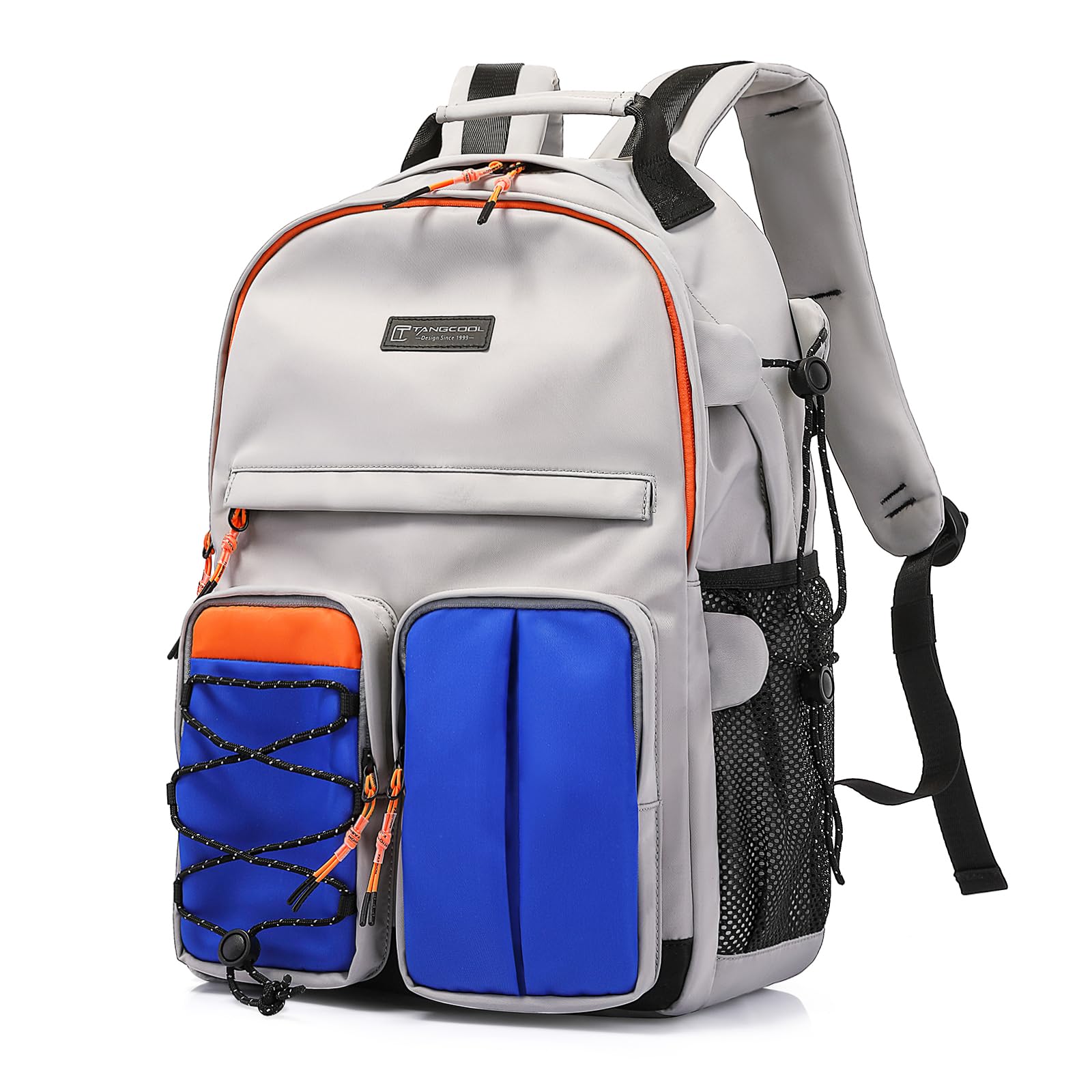 TANGCORLE Lightweight Durable College Travel Backpack,25L Daily Casual Bookbag Backpack fit 15.6 Inch Laptop, Water Resistant Work Outdoor Hiking Backpacks With Multifunction Pockets for Men Women