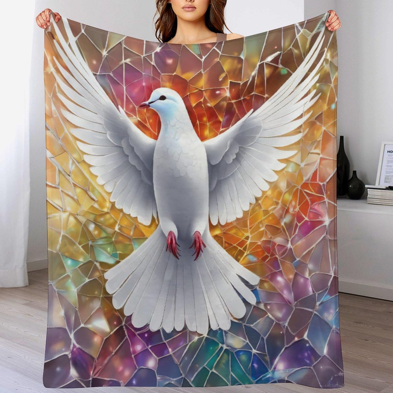 Couverture mouette en flanelle 130x180 cm pour canapé et chaise