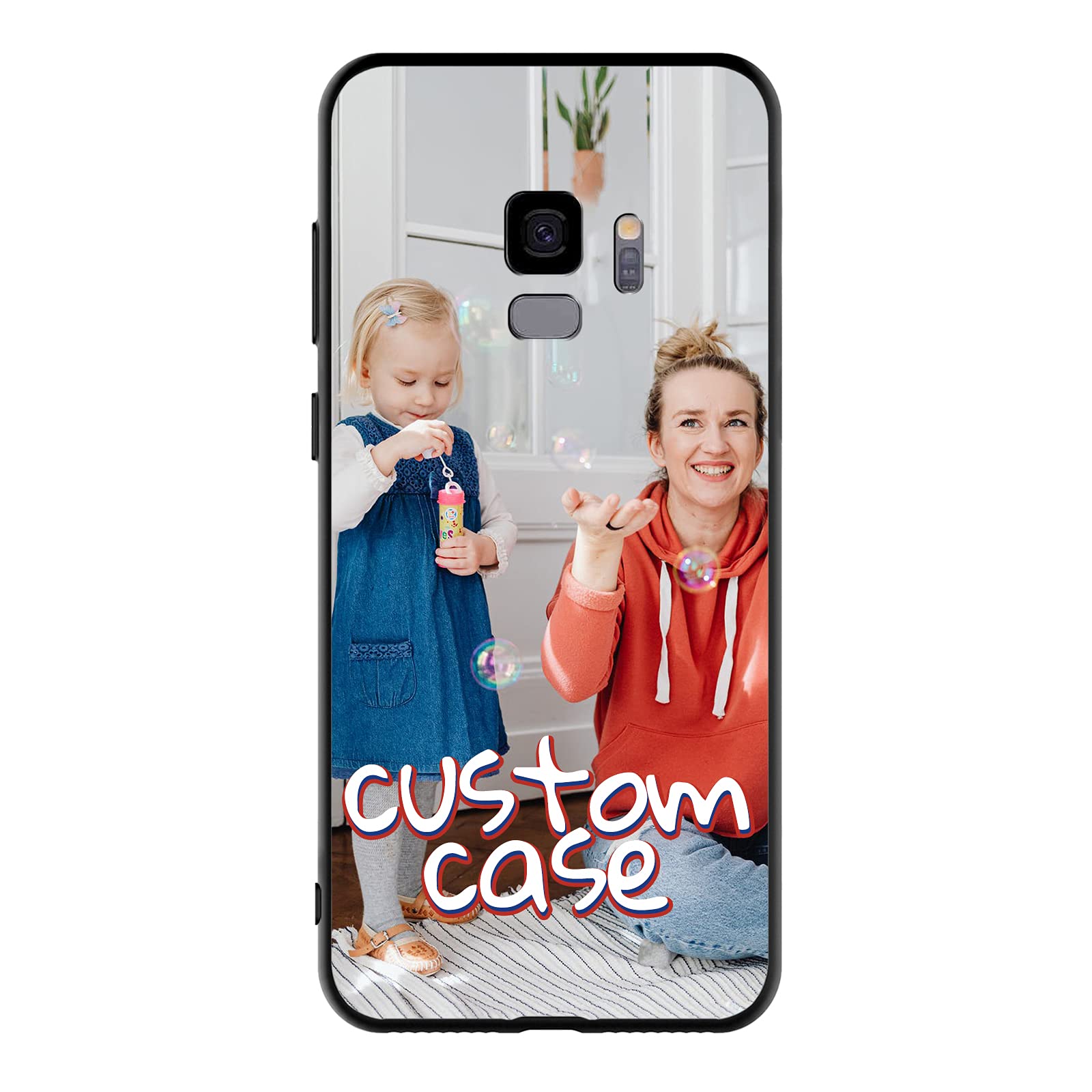 Nsipan Customized Case for Samsung Galaxy S9 Personalised Gifts Presents for Boyfriend Girlfriend Dad Mom Custom Photo Phone Case Anti-Scratch