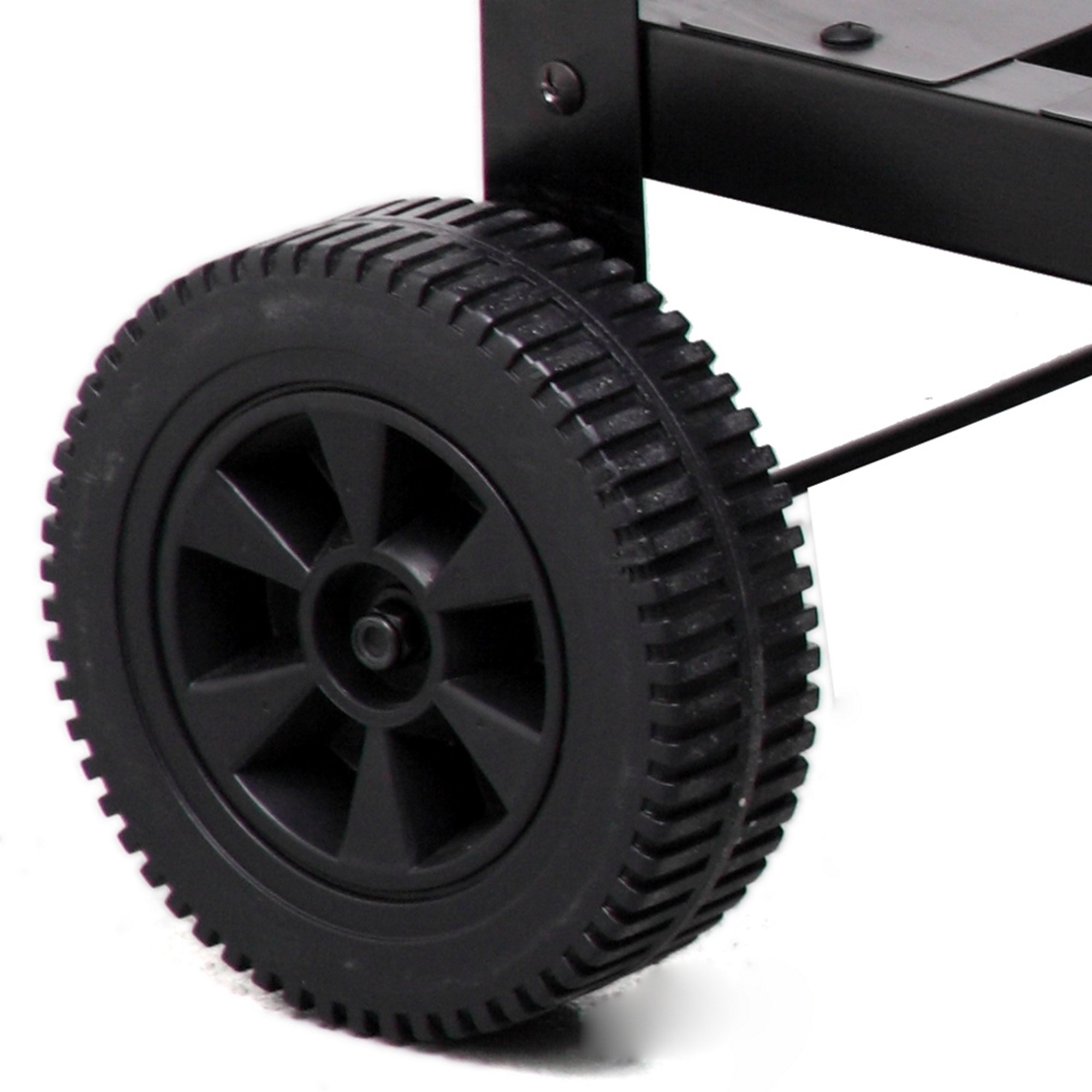 tepro Holzkohlegrill Grillwagen Atlanta, Outdoor BBQ mit Rädern, Höhenverstellbar ca. 77 - 88 cm, Grillfläche: ca. 98 x 56 cm, Maße ca. 135,5 x 63 x 91,2 cm, Schwarz