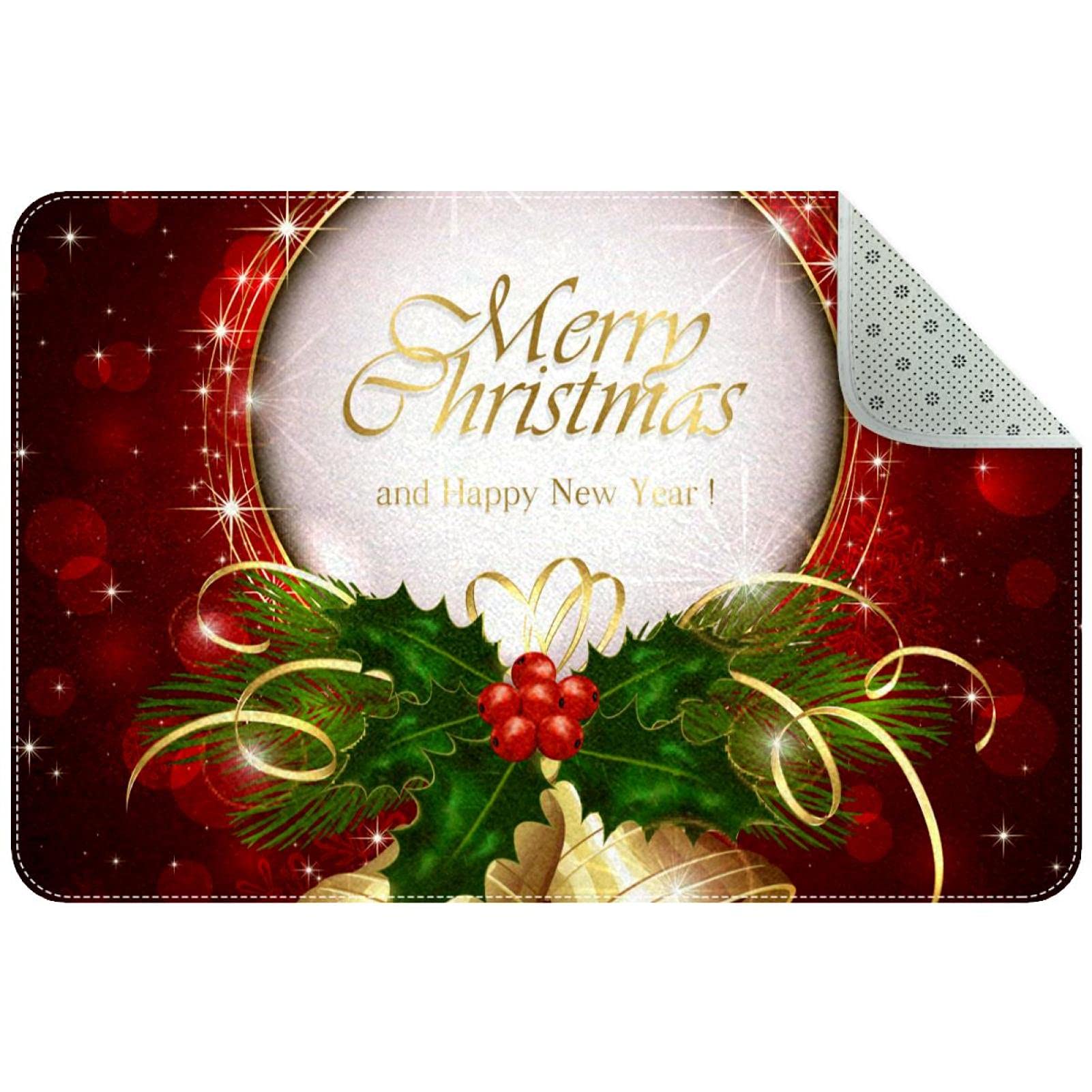 Paillasson Merry Christmas très résistant et ultra absorbant pour chaussures