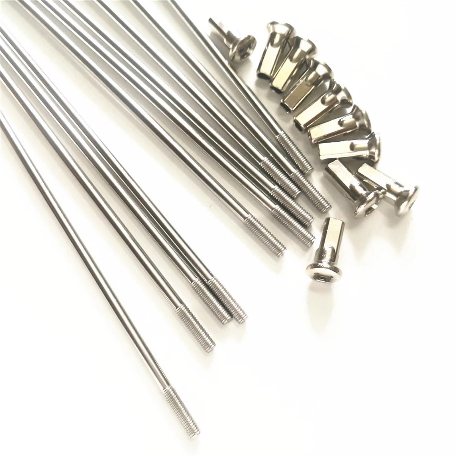 10 pz/lotto Materiale In Acciaio Inox Del Motociclo Raggi Diametro 3.5mm E-bike Raggi 9G