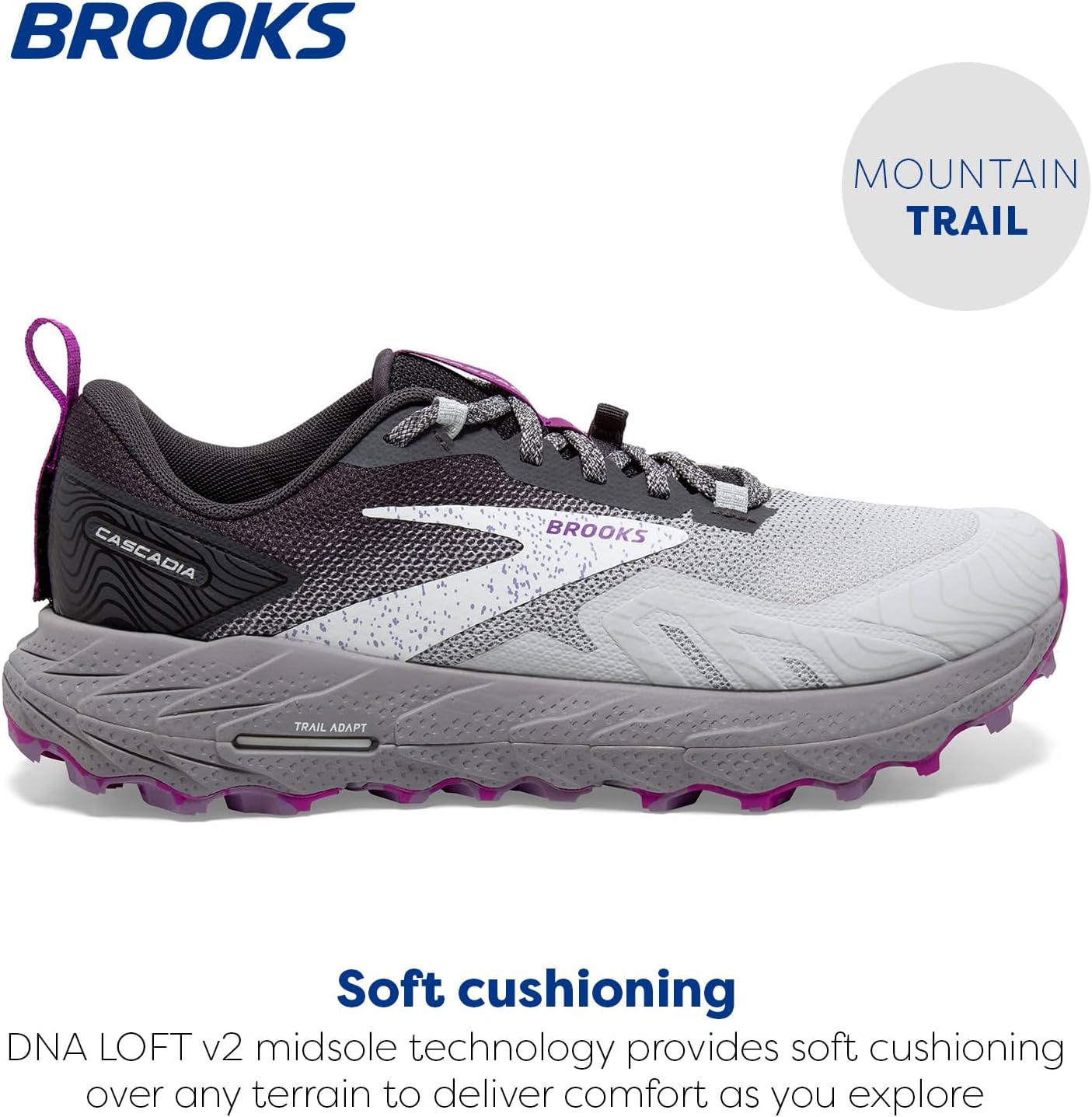 Brooks Women’s Cascadia 17 GTX Waterproof Trail Running Shoe - Image 2