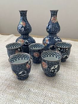 Amazon.co.jp: 初代 山本壹楽 壹楽窯 酒器セット 京焼 清水焼