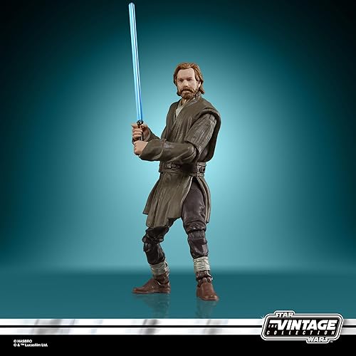 Miniatura 13 de STAR WARS The Vintage Collection Obi-Wan Kenobi (Showdown) y Darth Vader (Showdown), Obi-Wan Kenobi - Figuras de acción de 3.75 pulgadas, paquete de