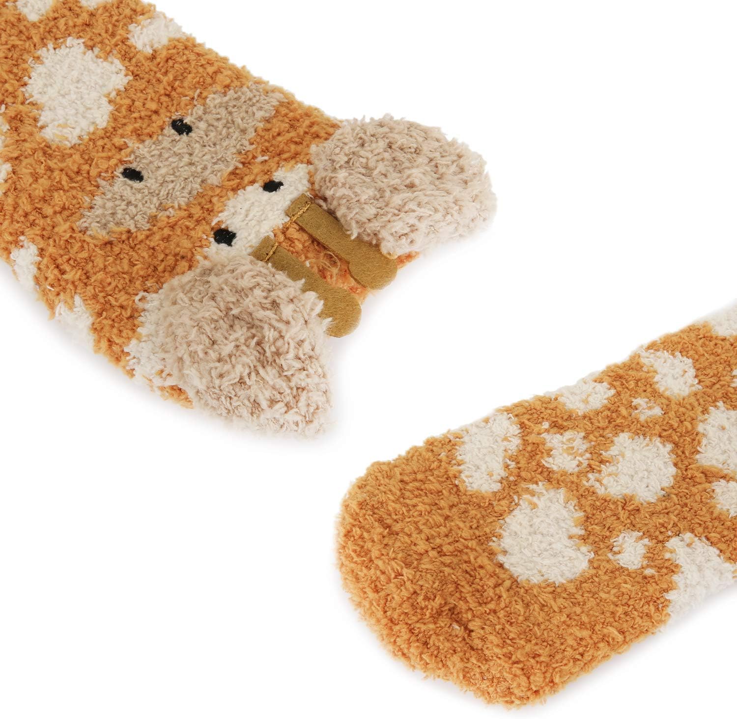 Benefeet Sox Fuzzy Fluffy Socks for Women Girl 3D Animal Fuzzy Slipper Socks Winter Warm Sleeping Plush Comfy Sock - Image 6