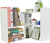 Vista 13 de PAG Organizador de Escritorio Estante de Escritorio Estantería Ajustable de Encimera Estantes de Mesa Pequeños Organizador de Libros Organización