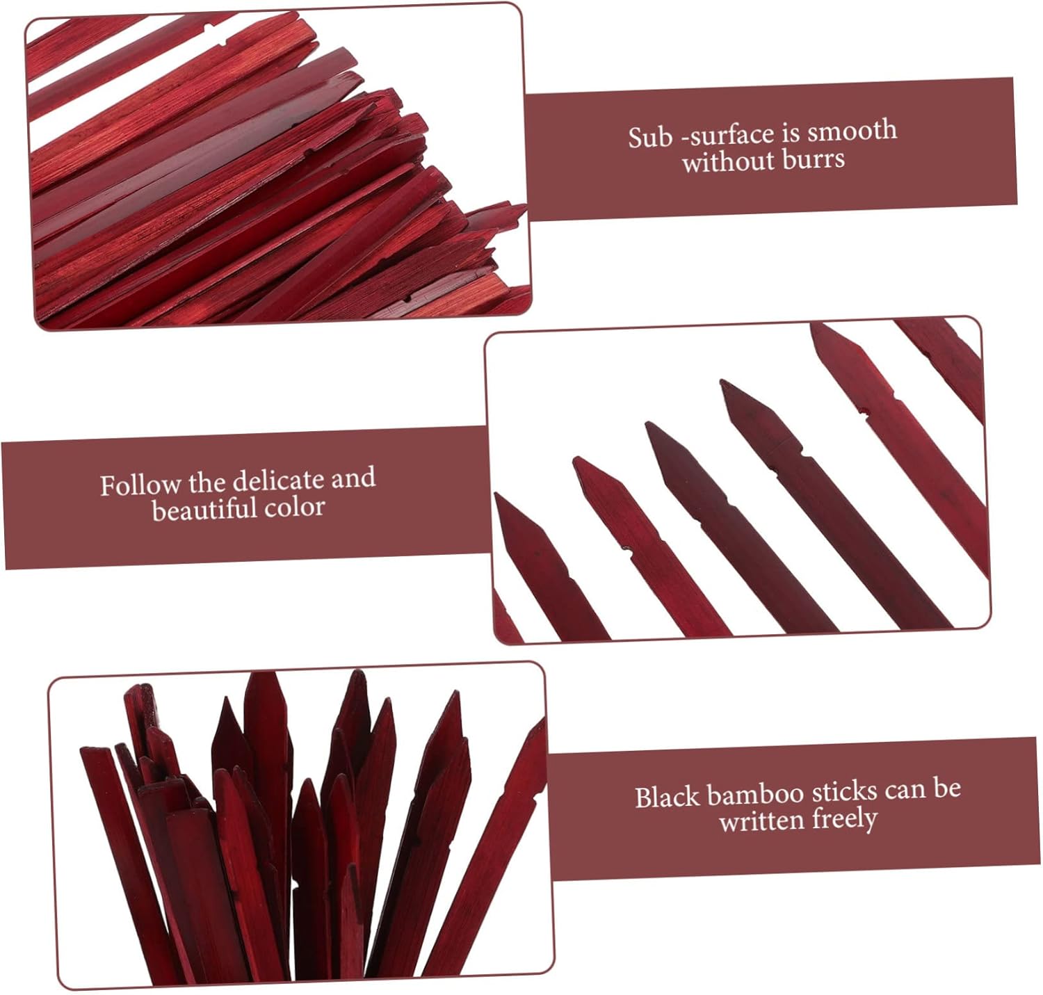 Abaodam 100pcs Blank Bamboo Fortune Telling Sticks Vintage Divination Game for Spiritual Practices and Home Decor Easy to Carry and Store for Family Gatherings and Temples