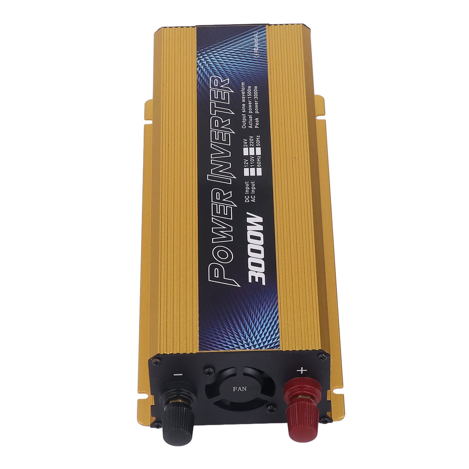 Inversor de Onda Sinusoidal Pura de 3000 W, Inversor de Corriente de 12 V CC a CA, Convertidor Solar Universal para Automóvil, Inversor Solar para Vehículos Al Aire Libre para (220 V)