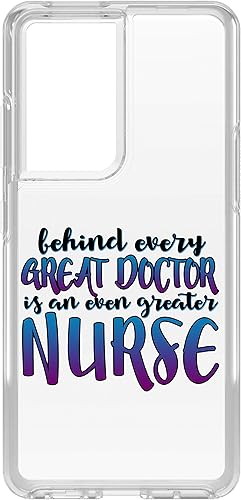 DistinctInk Clear Shockproof Hybrid Case for Samsung Galaxy S21 Ultra (6.8" Screen) - TPU Bumper, Acrylic Back, Tempered Glass Screen Protector -