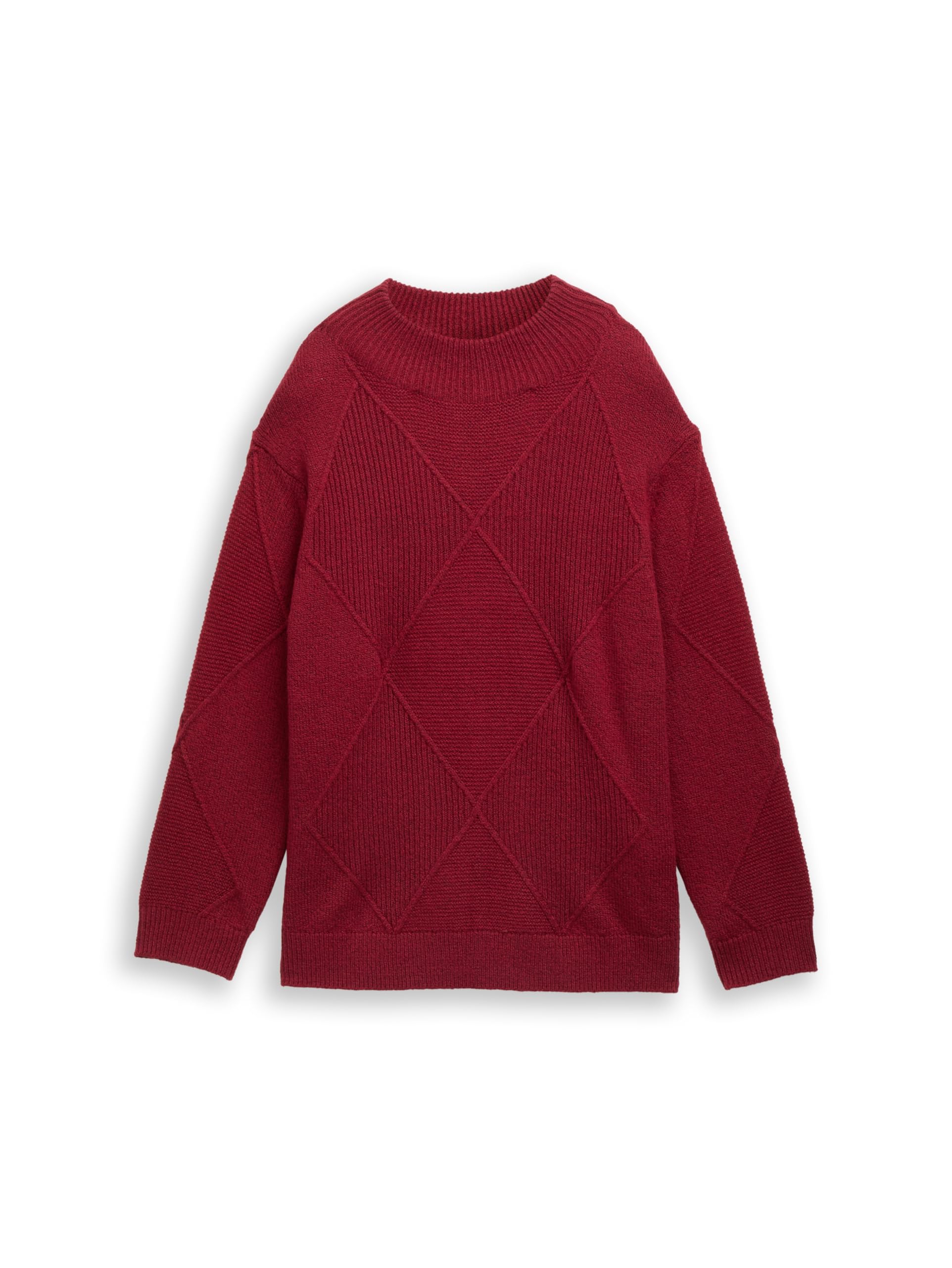 TOM TAILOR Damen 1050749 Plus Size - Strickpullover mit Stehkragen
