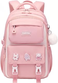 VIDOSCLA Kawaii Kids Girls Backpack Cute Elementary Students BookBag School Bag for Girls