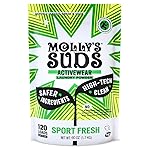 Molly\'s Suds Active Wear Laundry Detergent | Extra Strength Sport Laundry Powder, Stain Fighting for Performance Fabrics and Sensitive Skin | 120 Loads