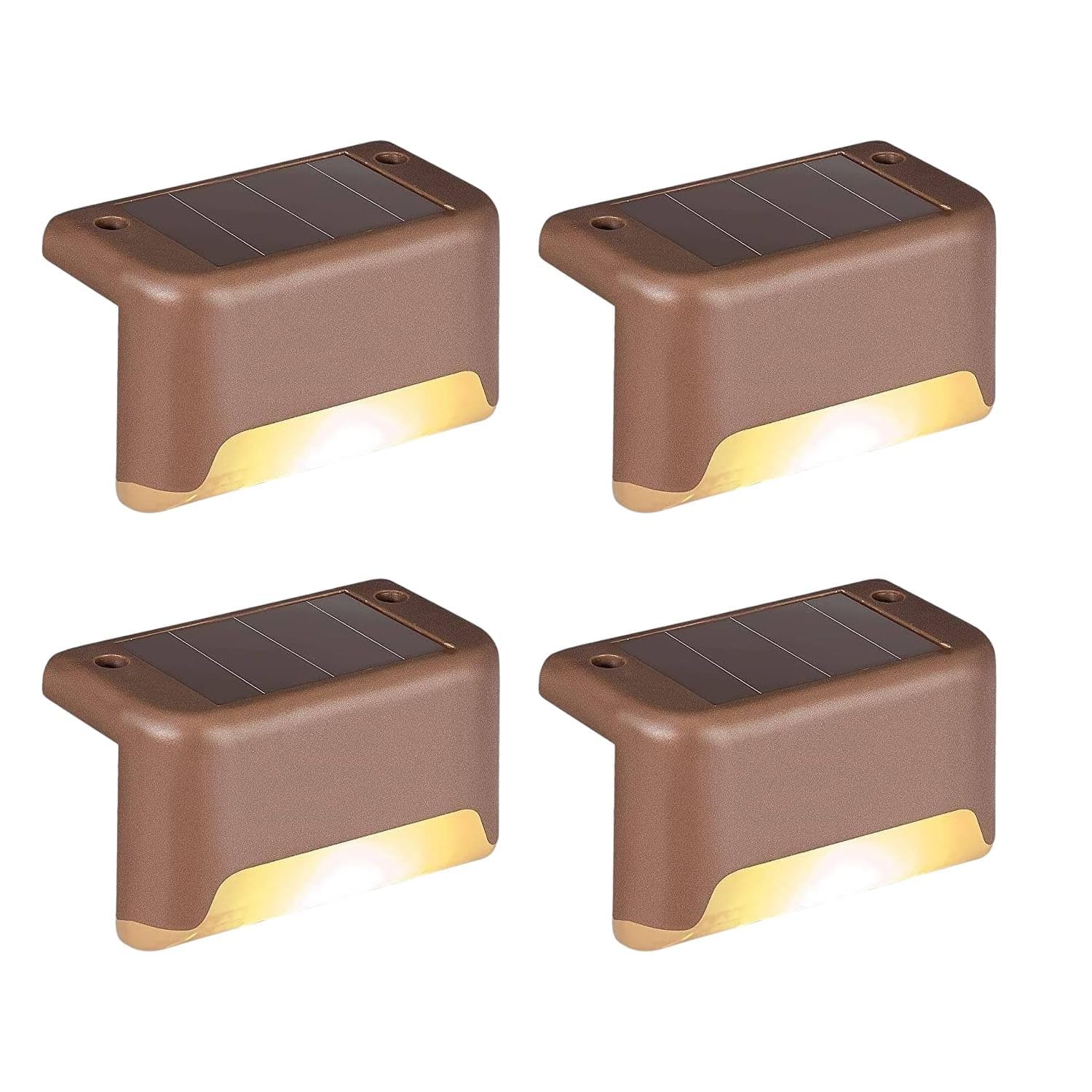Solar Outdoor Step Lights, Waterproof, for Steps, Stairs, Paths, Garden Fences and Deck, Solar Powered Pathway Lighting (Solar Light Outdoor Step(Pack of 4))-image-42