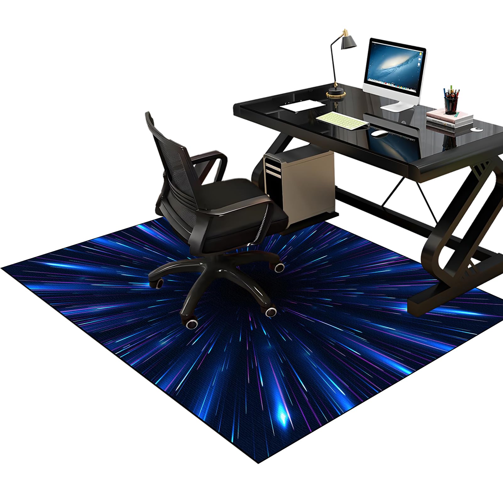 Heavy Duty Office Gaming Chair Mats for Carpeted and Hardwood Floor, Desk Chair Mat, Carpet Protector Chair Mat for Home and Office, Hard-Floor Chair Mats, Floor Mat for Office Chair 180 x 200 cm