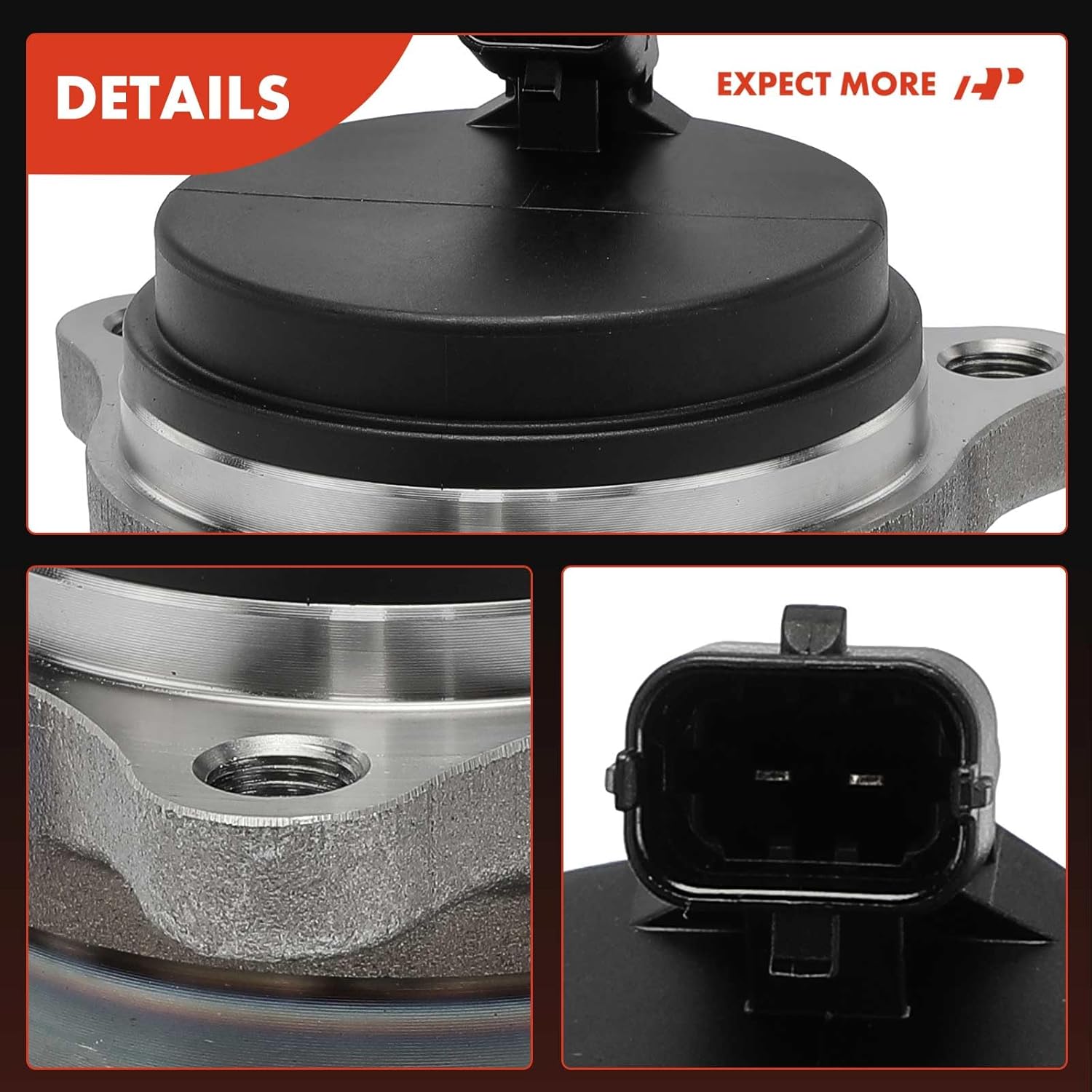 A-Premium Rear Wheel Bearing and Hub Assembly with ABS & 5-Lug Compatible with Hyundai Sonata 2020-2023, Elantra N 2022-2023, Kona N 2022-2023 & Kia K5 2021-2023