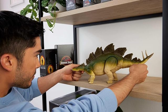 Foto 2 de 6 de Mattel Jurassic World Colección Hammond Estegosaurio Figura de acción