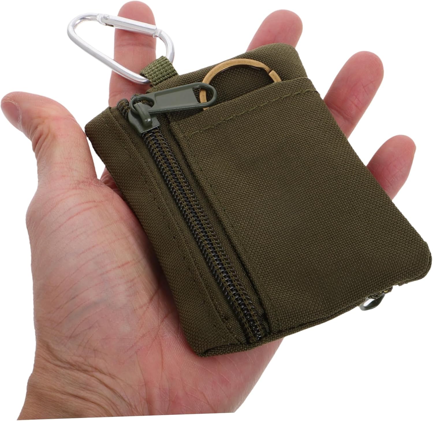 Gatuida Mini Keychain Pouch Organizer for Outdoor Activities Versatile Zipper Storage Bag for Keys Coins Accessories Durable Design for Hiking Travel
