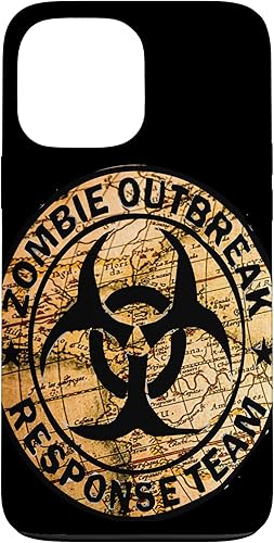 Funda divertida para iPhone 13 Pro Max para Halloween Apocalipsis Outbreak Zombie Response Team
