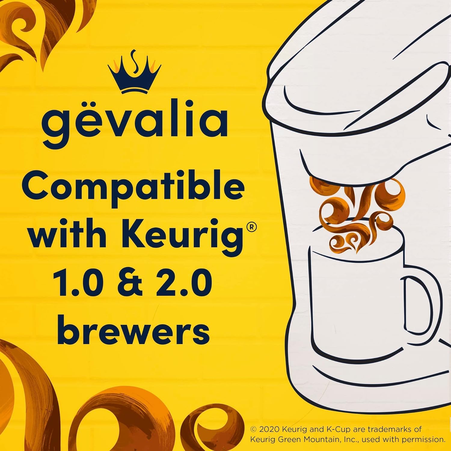 Gevalia Frothy 2-Step Caramel Macchiato Espresso Style K-Cup Coffee Pods & Froth Packets Kit, 6 CT (Pack of 3)