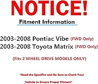Vista 842 de Detroit Axle - Kit de suspensión frontal de 10 piezas para Dodge Avenger 2008-2014, Chrysler Sebring 2007-2010, 2 brazos de control inferiores, 2