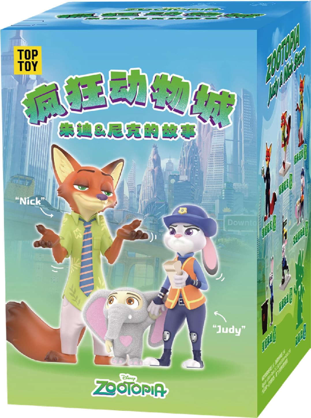 Top Toy Disney Zootopia Judy & Nick Story Series Figures Blind Box