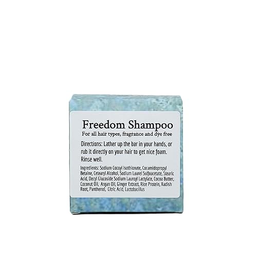 Miniatura 6 de Freedom - Barra de champú Sin fragancia y color 2.5 oz Sin sulfatos, sin silicona, sin parabenos ni ftalatos Fabricado en los Estados Unidos