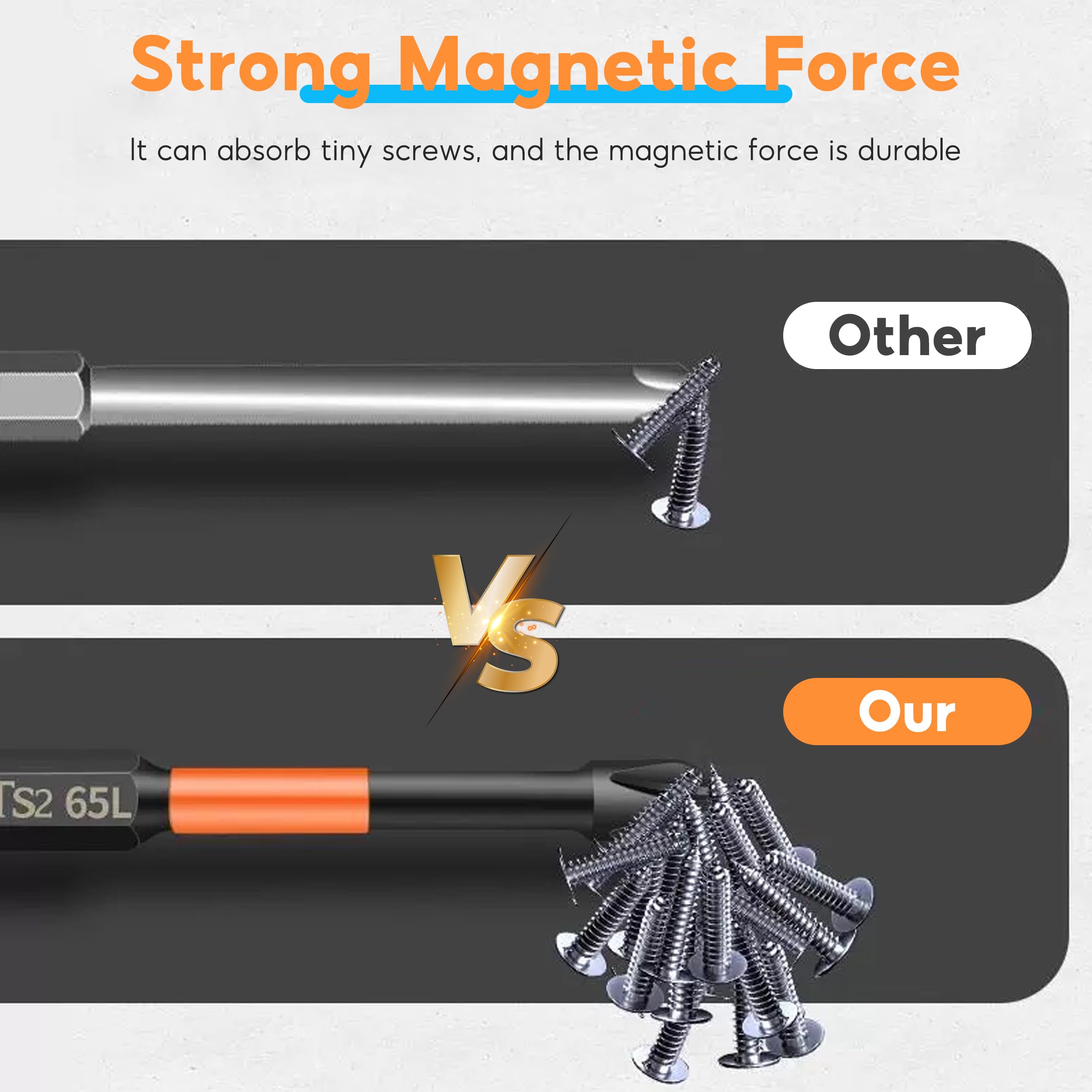 12Pcs Magnetic Impact Driver Bits, Screwdriver Driver Bits Set - Image 4