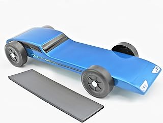 Maximum Velocity - Coche de madera de pino | Incluye cuerpo formado, peso flexible y ruedas y ejes oficiales de exploración | Jaguar Car Derby Car