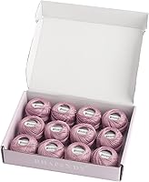 Vista 57 de Rhapsody Hilo de algodón perla tamaño 8 hilo de ganchillo Perle 12 bolas Set tejido a mano, bordado, sashiko, punto de cruz, costura, punto