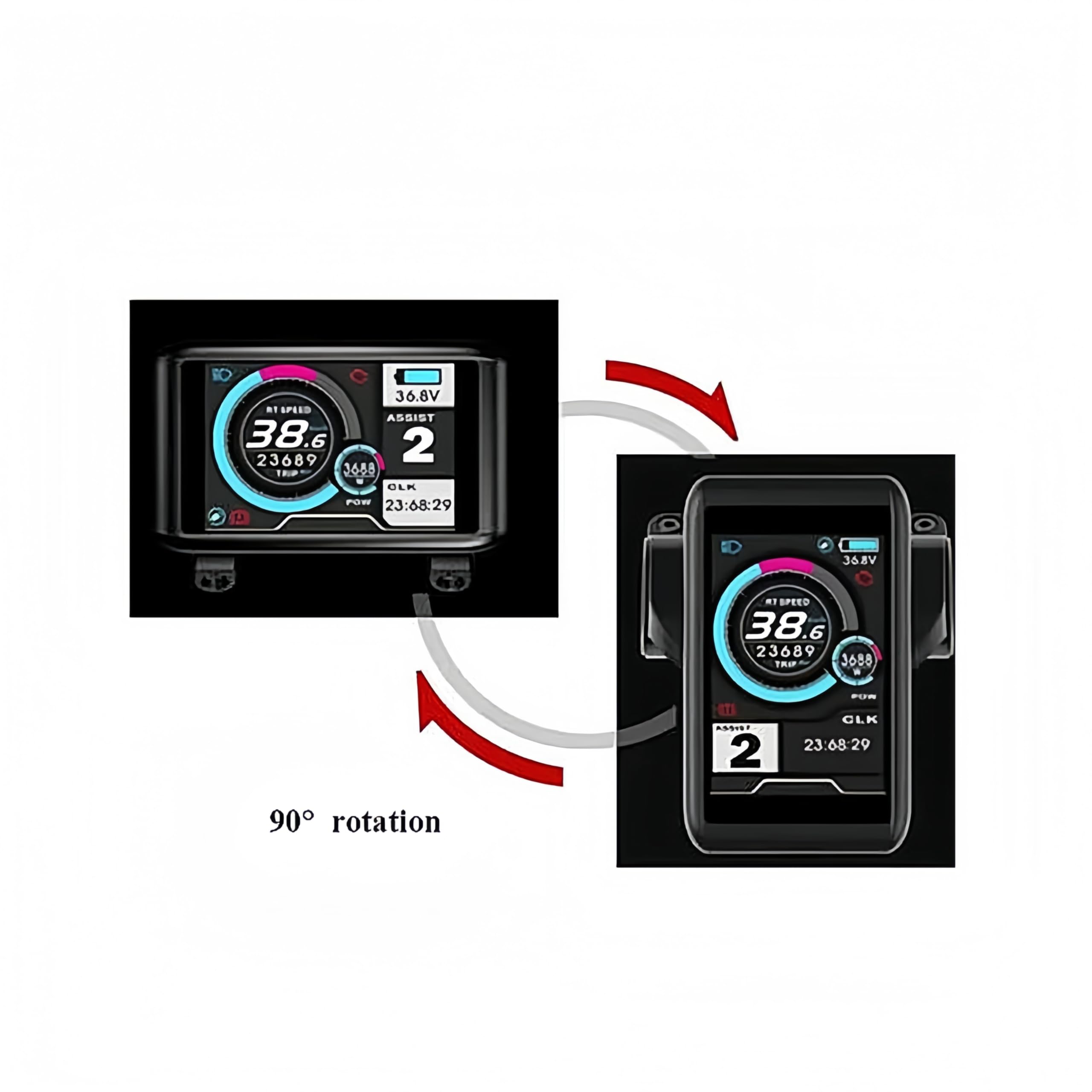 48V 52V 60V 72V Sinus Wave Controller, 1500W-2800W 45A 3-Mode E-Bike System con Opzione di Visualizzazione