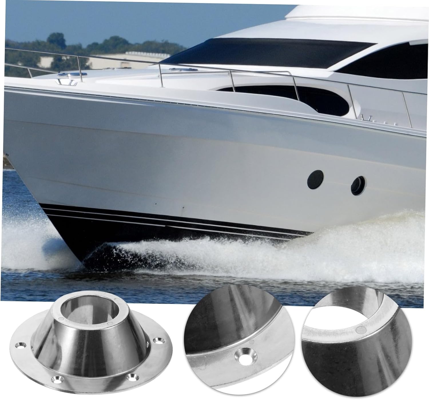 CHILDWEET 2pcs Lightweight Rv Table Base Flush Mount Aluminum Pedestal for Yacht Boat Accessories